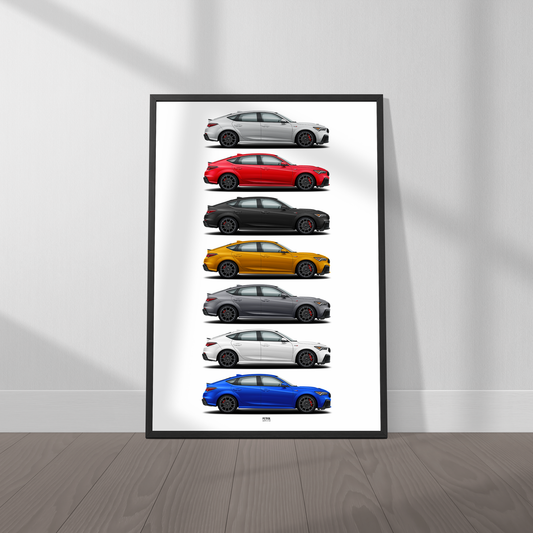 Acura Integra Type S (DE5) Colors Poster