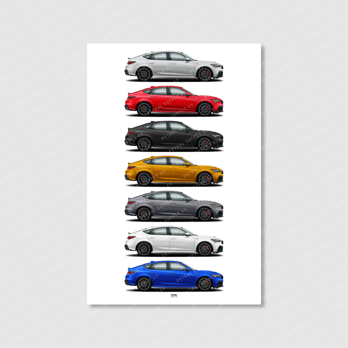 Acura Integra Type S (DE5) Colors Poster