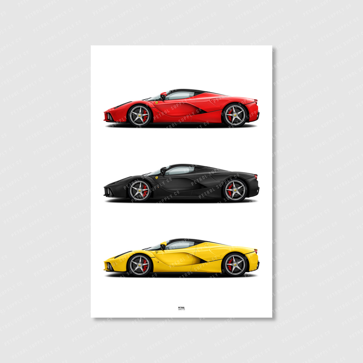 Ferrari LaFerrari Colors poster