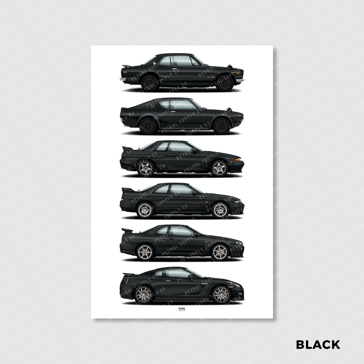Nissan GT - R Evolution Generations Poster