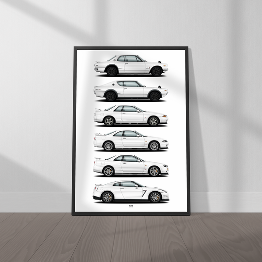 Nissan GT - R Evolution Generations Poster