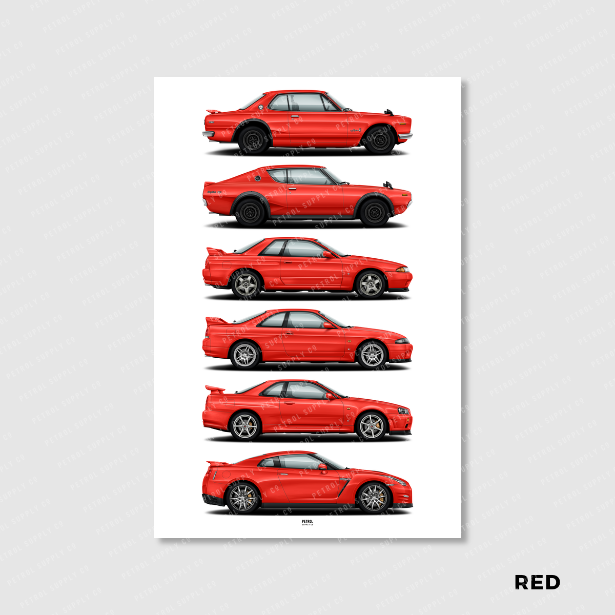 Nissan GT - R Evolution Generations Poster