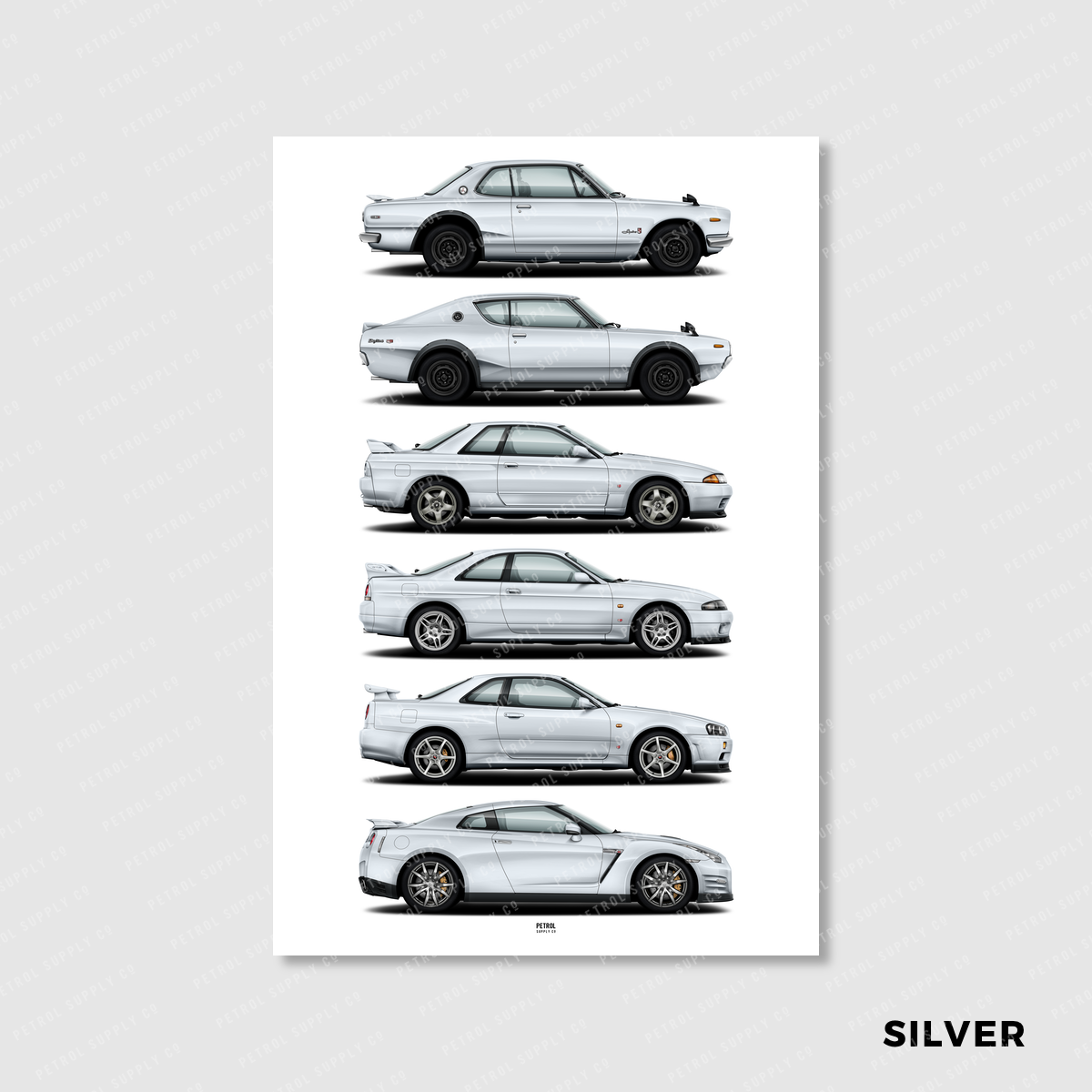 Nissan GT - R Evolution Generations Poster