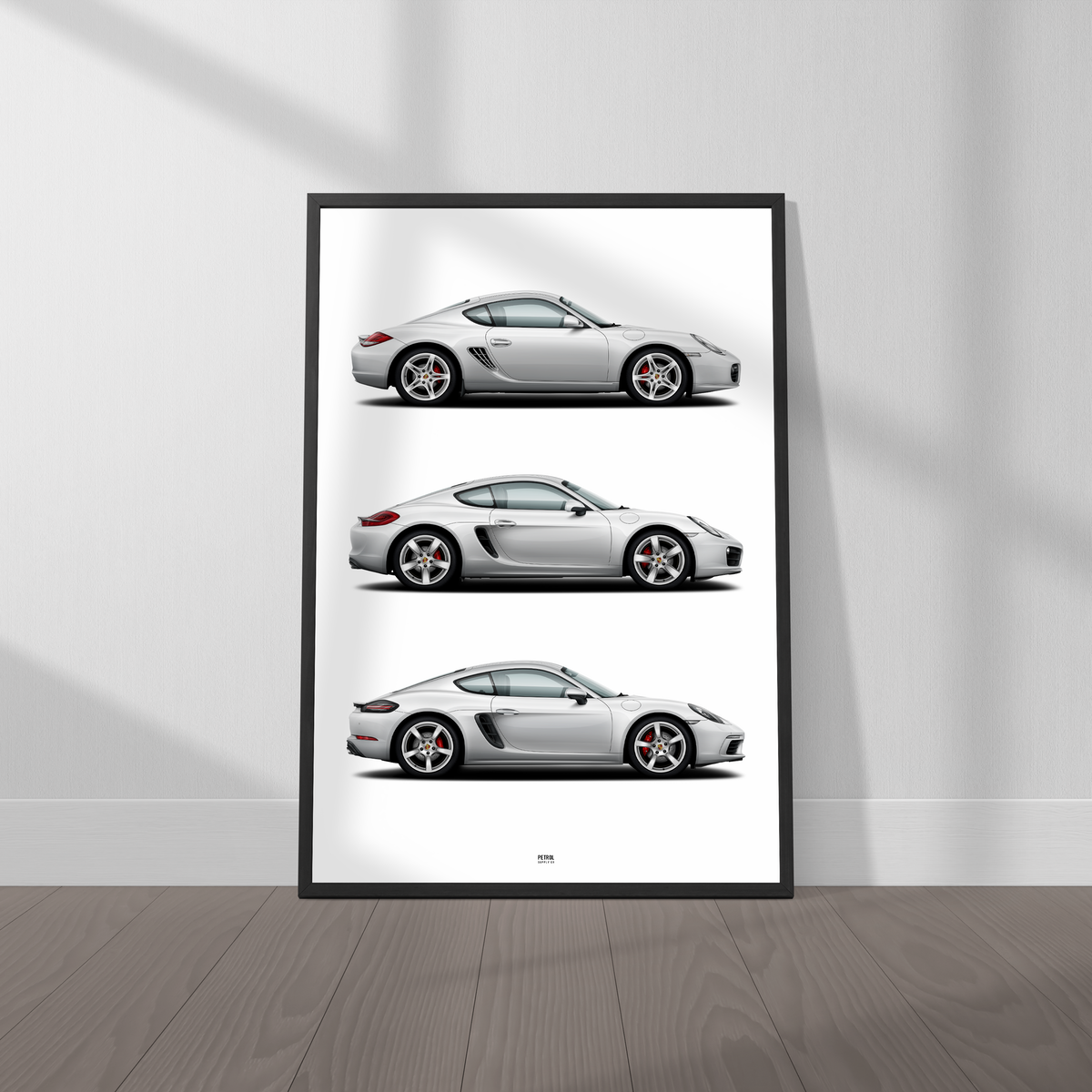Porsche Cayman Evolution Generations Poster