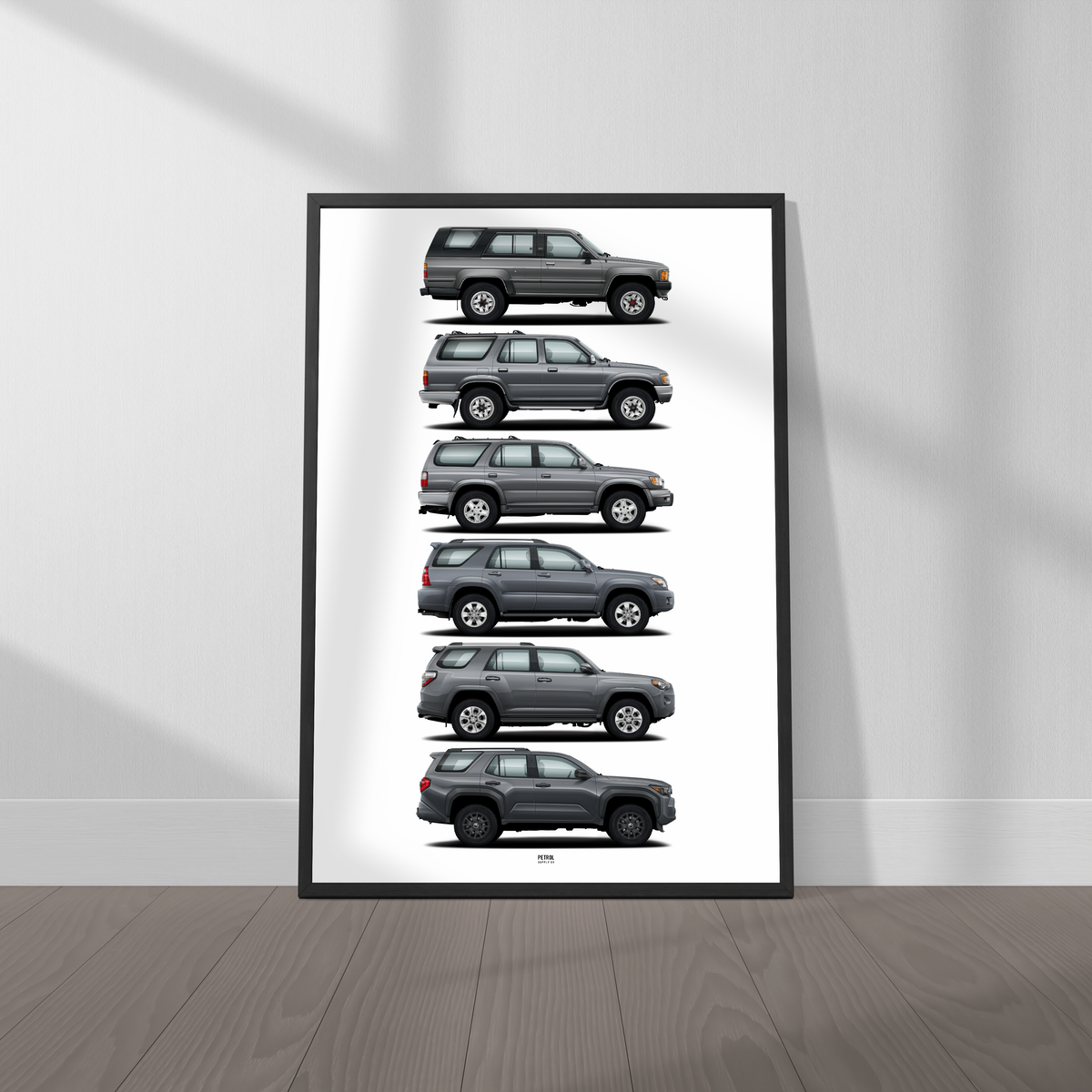 Toyota 4Runner Evolution Generations Poster