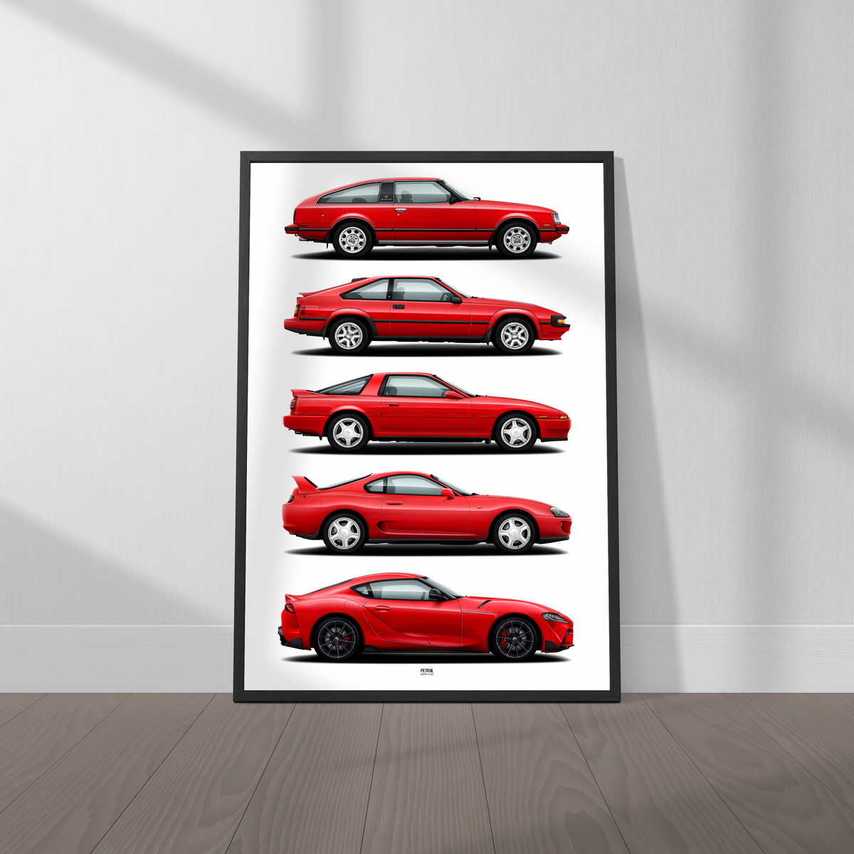 Toyota Supra Evolution Generations Poster