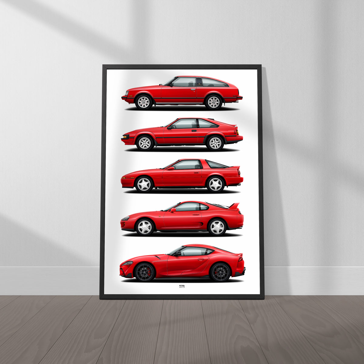 Toyota Supra Poster Evolution Generations
