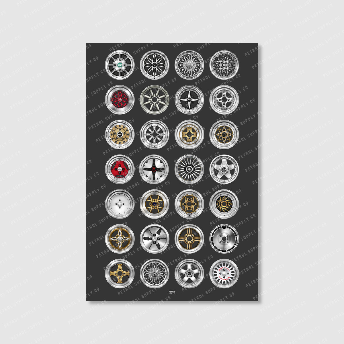 Vintage Wheels automotive art print