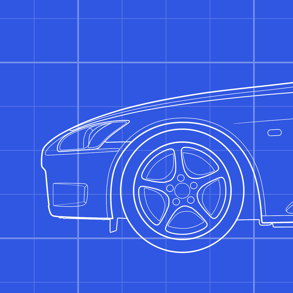 Honda S2000 Evolution Blueprint Poster - AP1 and AP2 Generations Print
