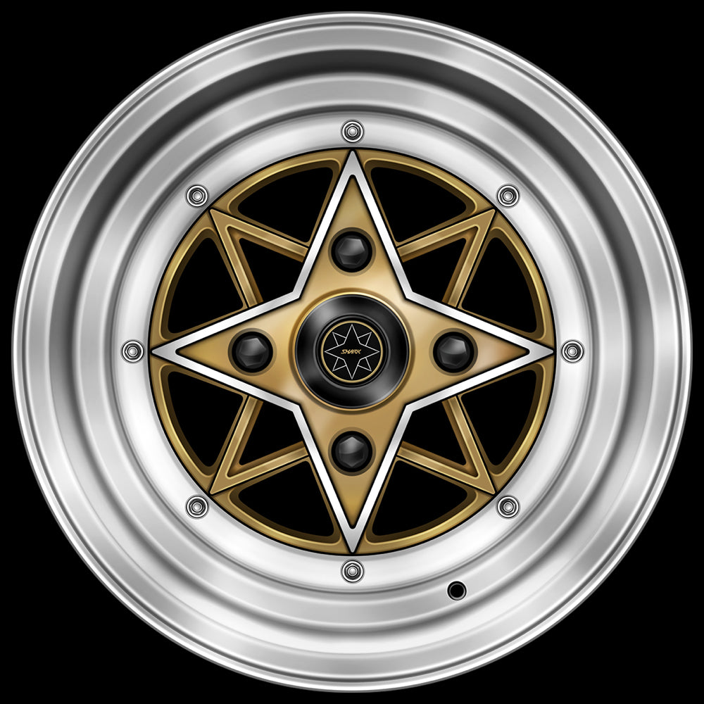 Vintage Wheels automotive art print - SSR Star Shark
