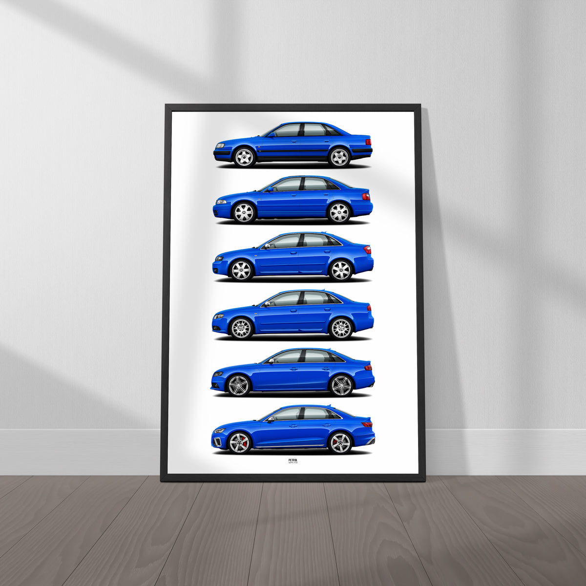 Audi S4 Poster Evolution Generations