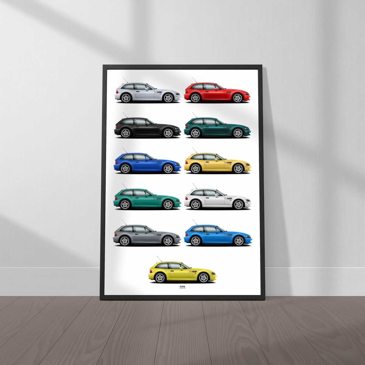 BMW M Coupe Colors Poster