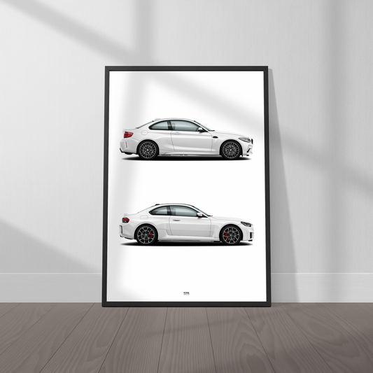 BMW M2 Evolution Generations Poster