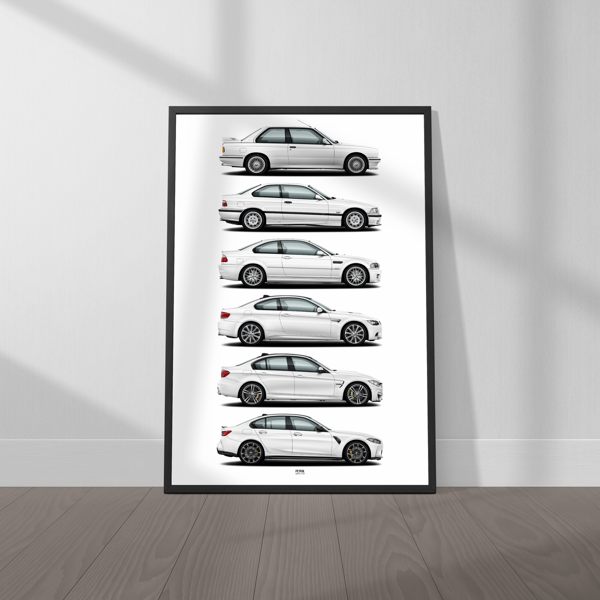 BMW M3 Evolution Generations Poster