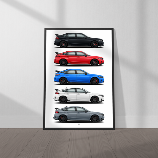 Honda Civic Type R (FL5) Colors Poster