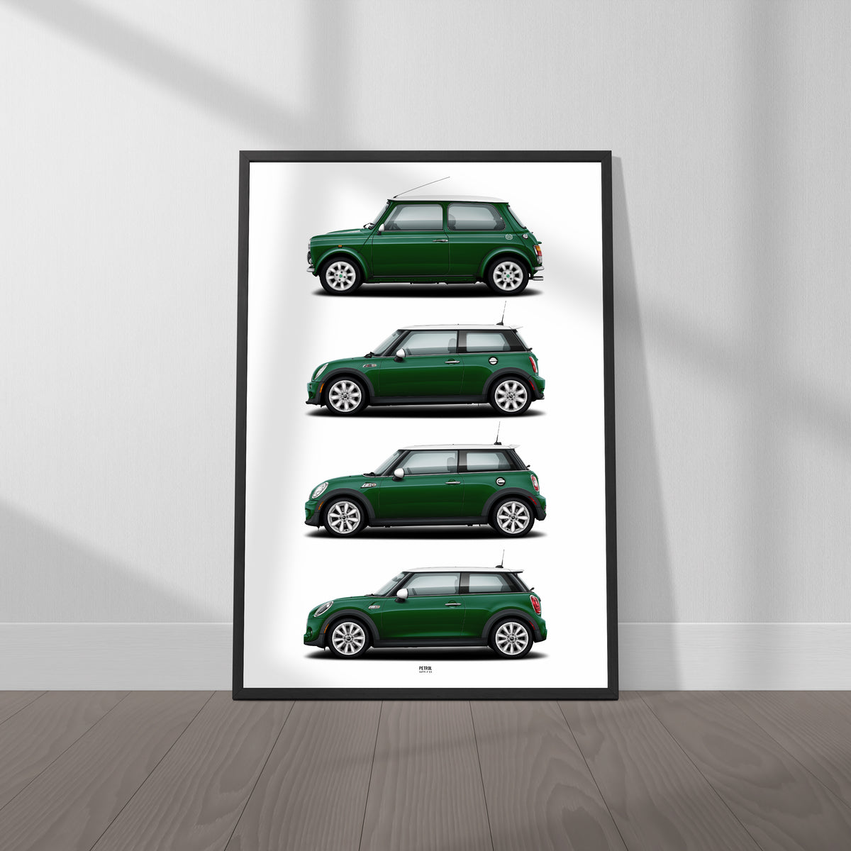 MINI Cooper Poster Evolution Generations