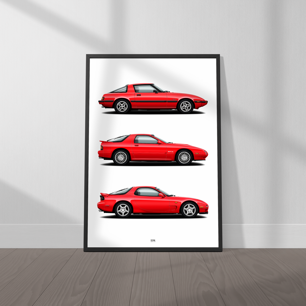 Mazda RX-7 Evolution Generations Poster