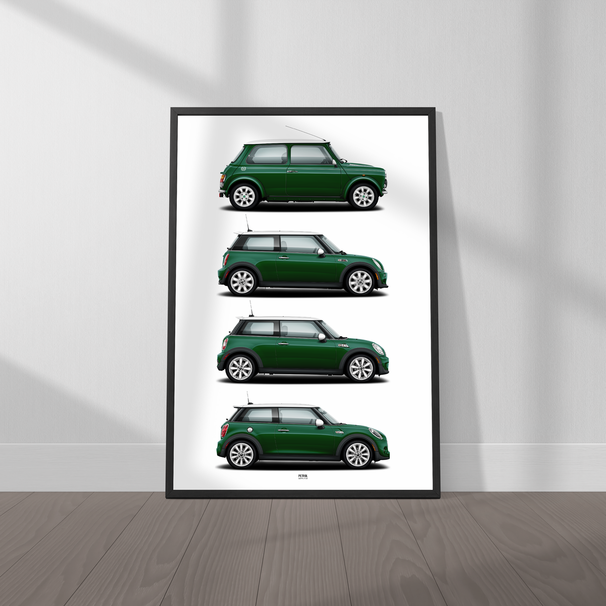 MINI Cooper Poster Evolution Generations