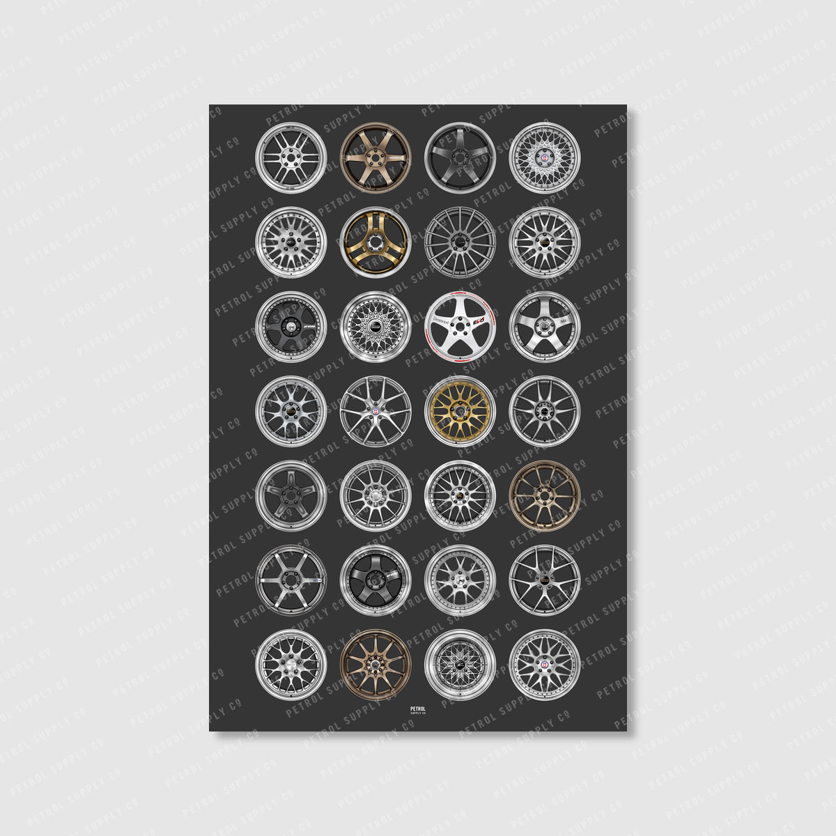 Modern Classic Wheels automotive art print