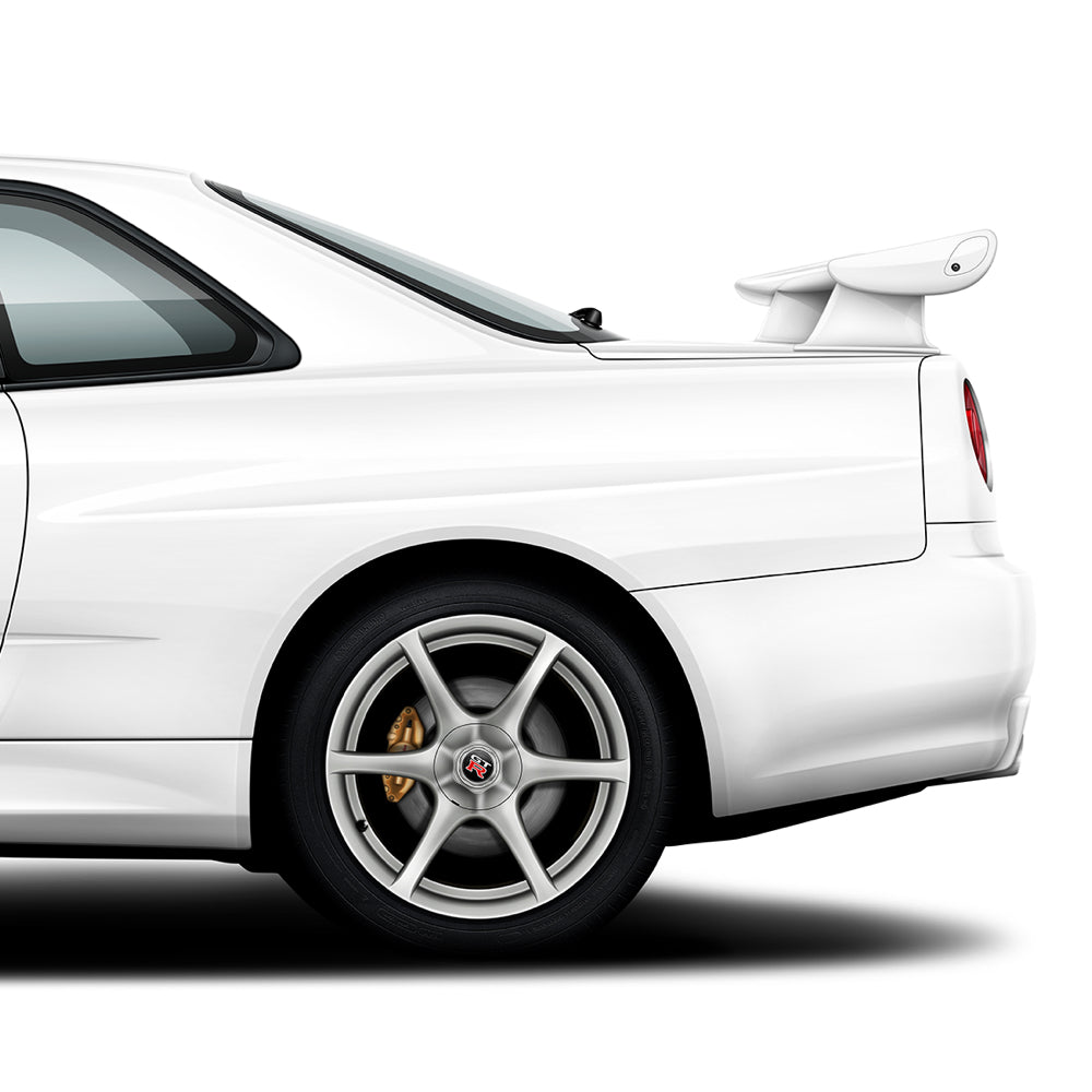 Nissan GT-R Poster Evolution Generations - R34