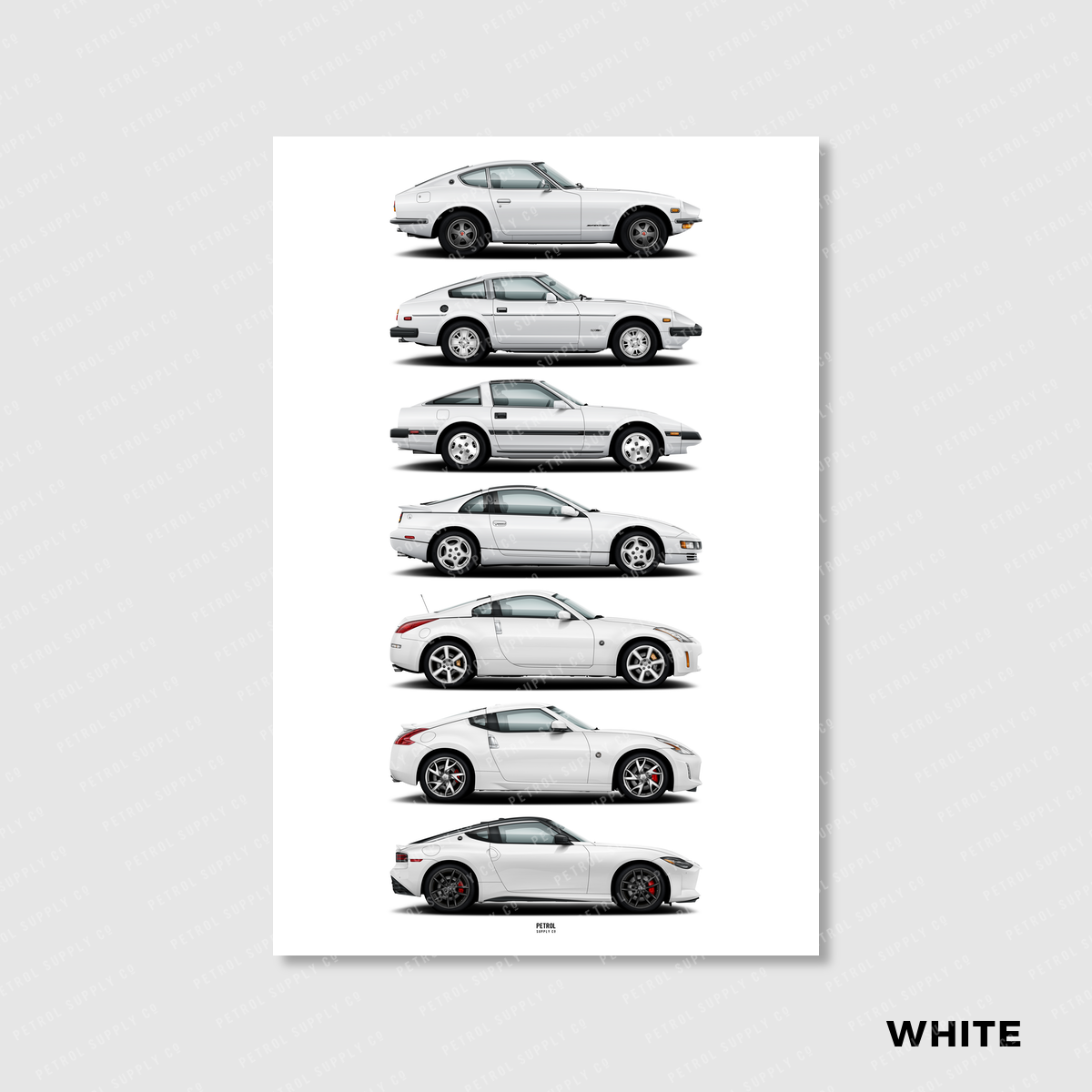 Nissan Z Evolution Generations Poster