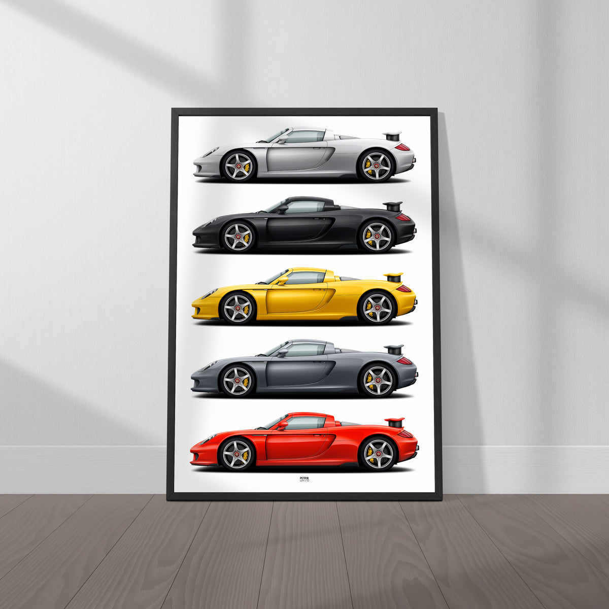 Porsche Carrera GT Colors Poster