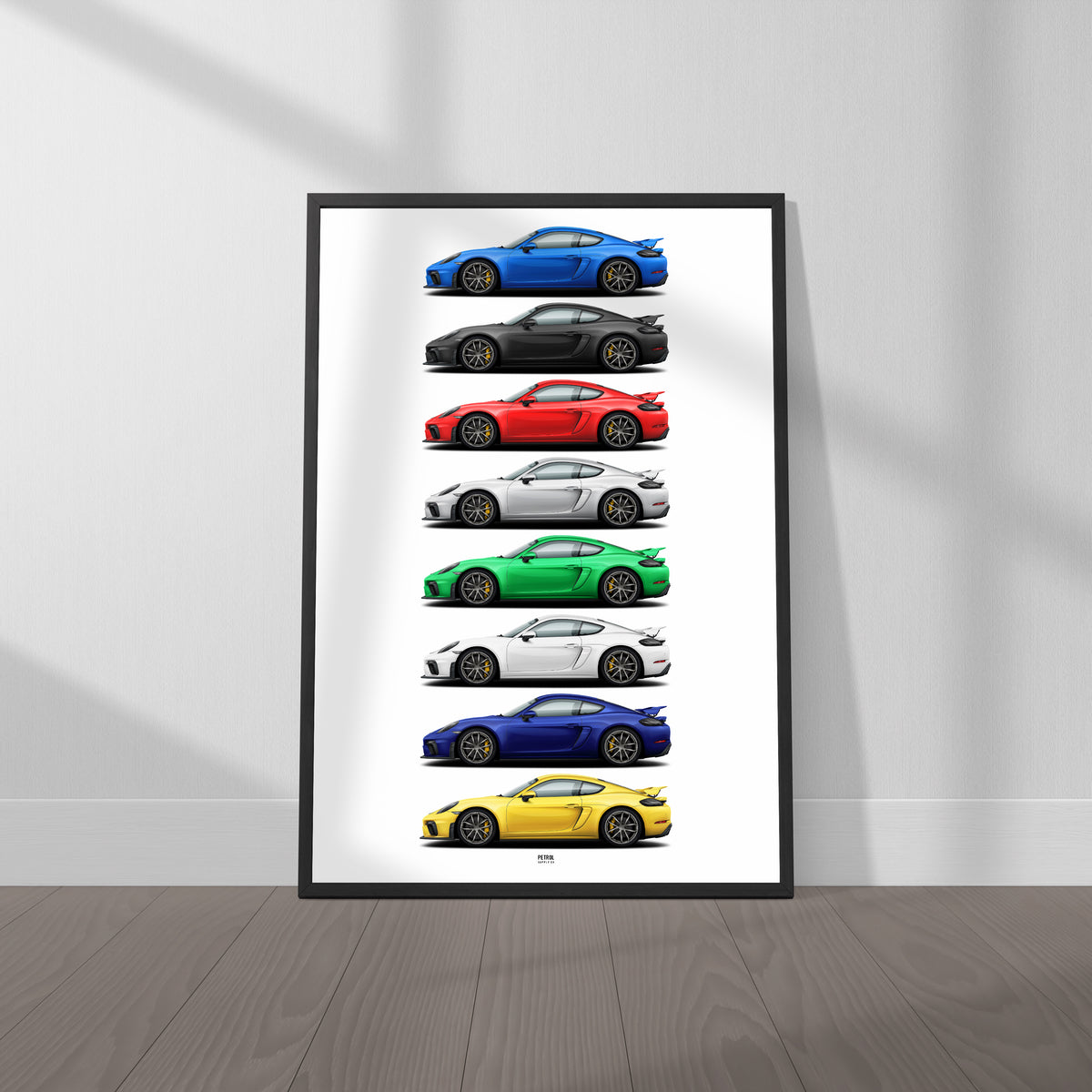 Porsche 718 Cayman GT4 (982) Colors poster