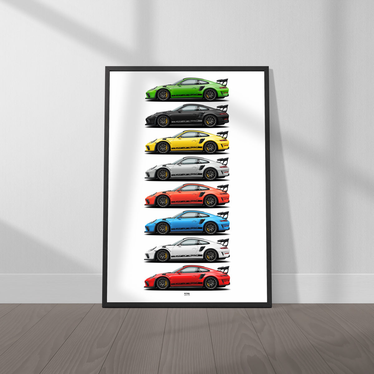 Porsche 911 GT3 RS (991.2) Colors poster