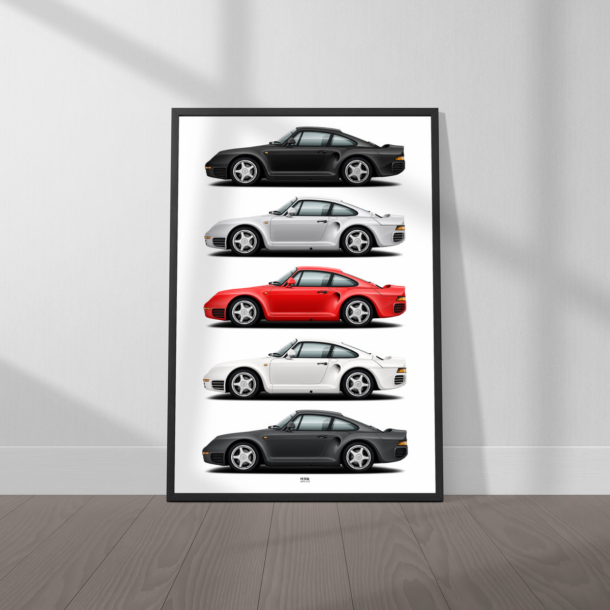 Porsche 959 Colors poster