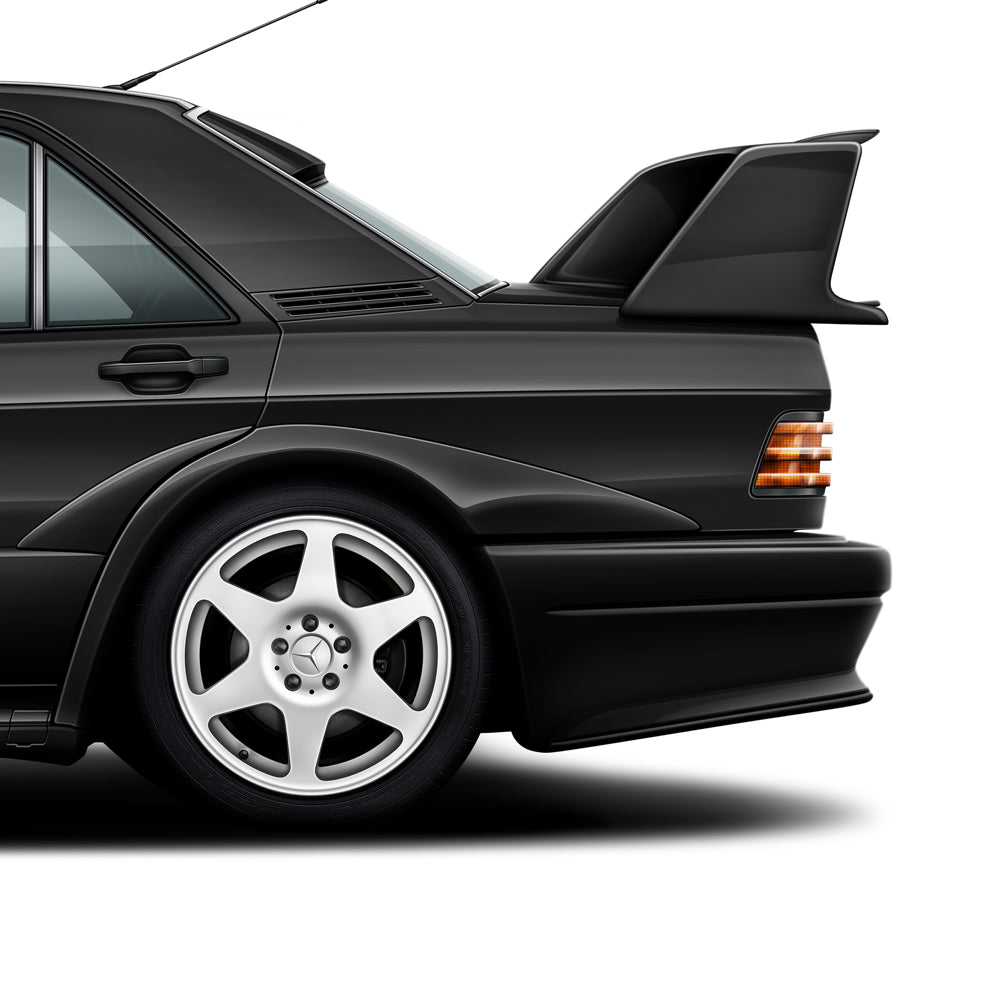Homologation Specials Poster - BMW E30 M3 Sport Evolution, Mercedes-Benz 190E Evolution II, Audi Sport Quattro